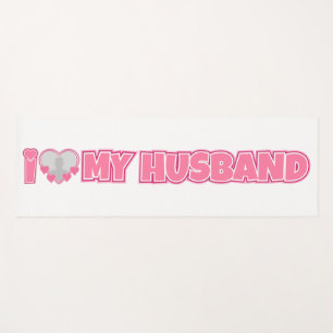Personalised I Love My Husband – Add Husband Photo Yoga Mat