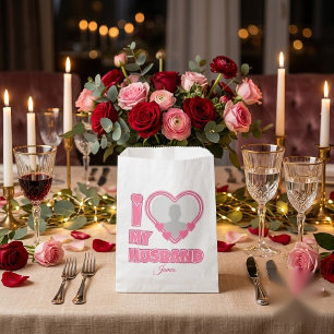 Personalised I Love My Husband – Add Photo & Name Favour Bags