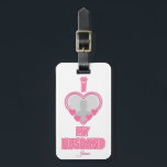 Personalised I Love My Husband – Add Photo & Name Luggage Tag<br><div class="desc">Find awesome, funny, and delightfully crazy gifts that perfectly capture your love! Whether you're hunting for romantic gift for wife ideas, best Valentine's gifts for her, meaningful wedding anniversary gifts for wife, or best Christmas gifts for wife, our unique designs add a playful twist. Surprise her with psychotically cute (in...</div>