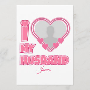 Personalised I Love My Husband – Add Photo & Name Programme