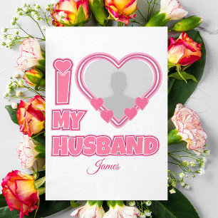 Personalised I Love My Husband – Add Photo & Name Programme