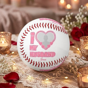 Personalised I Love My Husband – Add Photo & Name Softball
