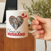 Personalised I Love My Husband Heart Photo