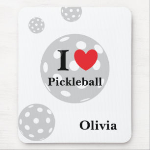 Personalised "I Love Pickleball" Mouse Pad