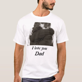 Personalised I Love you Dad Photo Throw Pillow T-Shirt