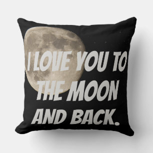 Personalised I Love you to the Moon and back Cushion