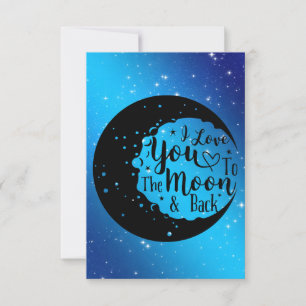 Personalised I Love You To The Moon & Back Card