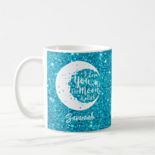 Personalised I love you to the moon & back Coffee Mug