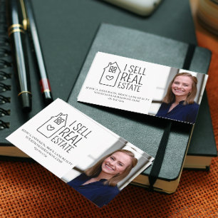 Personalised I Sell Real Estate Photo Business Card