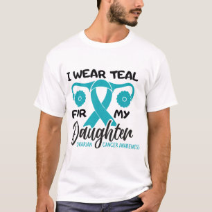 Personalised I wear Teal for My Daughter T-Shirt