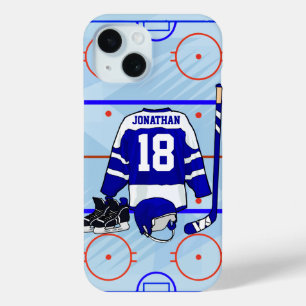 Personalised Ice Hockey design iPhone 15 Case