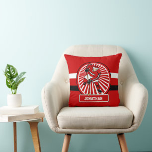 Personalised Ice Hockey player Cushion