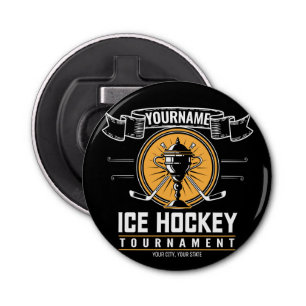 Personalised Ice Hockey Trophy Player Team Game Bottle Opener