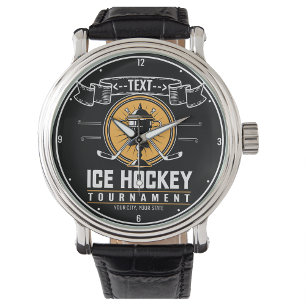 Personalised Ice Hockey Trophy Player Team Game  Watch