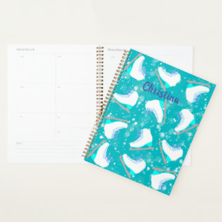 Personalised Ice Skating Teal Lesson/Practice Planner