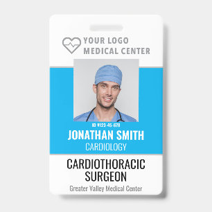 Personalised ID Badge Hospital Employee Name Tag
