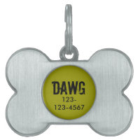 Personalised ID Dog Tag Grungy Add Your Pet's Name