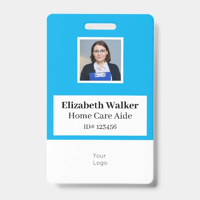 Personalised ID Photo Badge Double Sided (Front)