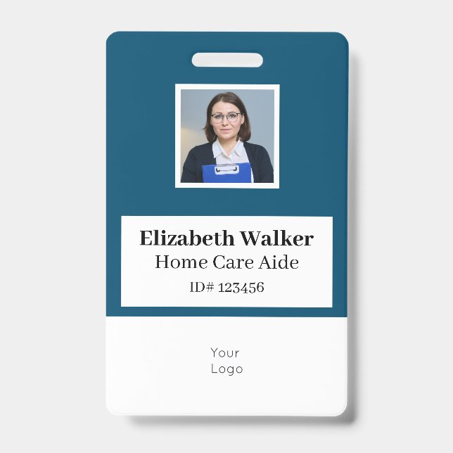 Personalised ID Photo Badge Double Sided (Front)