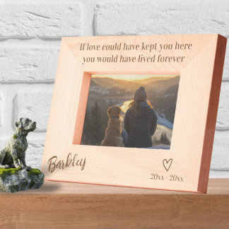 Personalised If Love Could Have Kept You Here Etched Frames