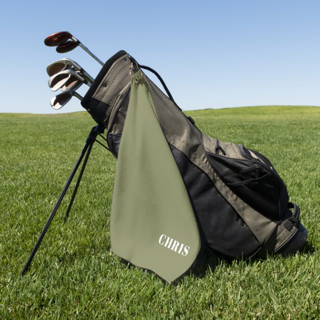 Personalised Iguana Golf Towel (Green)