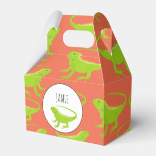 Personalised Iguana Lizard Pattern Favour Box