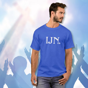 Personalised "IJN" In Jesus' Name T-shirt