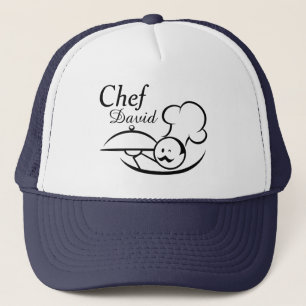 Personalised Illustrated Chef Trucker Hat