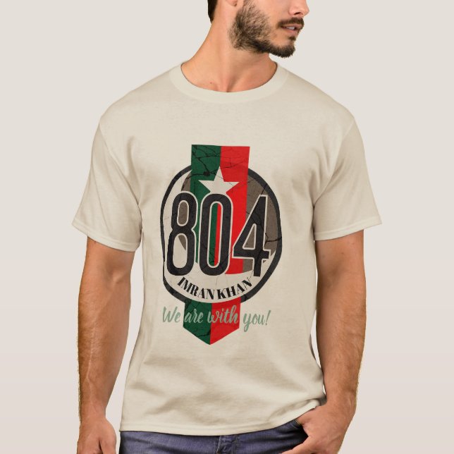 Personalised Imran Khan 804 Shirt –Custom Name Tee (Front)