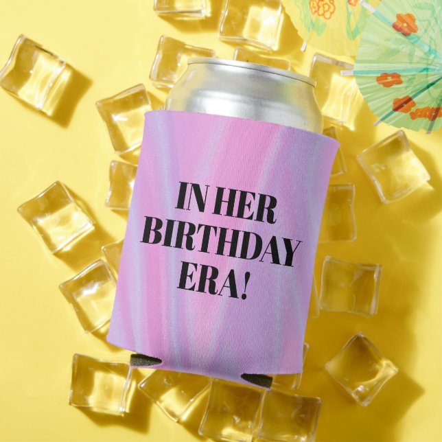 Personalised In Her Birthday Era Party  Can Cooler (In Situ Summer)