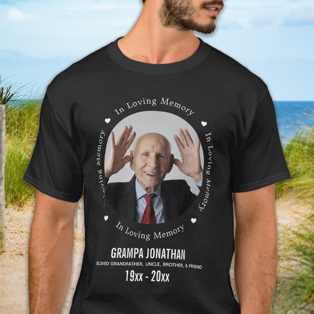 Personalised In Loving Memory Photo Memorial T-Shirt (Creator Uploaded)