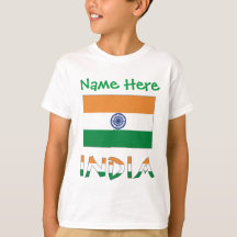 Personalised India Flag Gift Boys