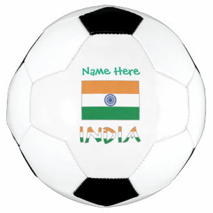 Personalised India Flag Soccer Ball