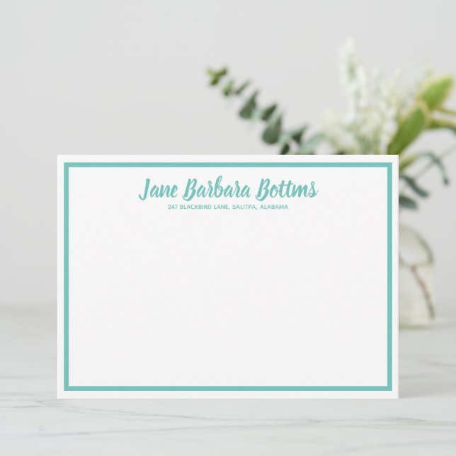 Personalised Informal Notes Invitation (Standing Front)