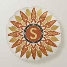 Personalised Initial Afrohemian Pillow
