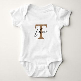 Personalised initial and name baby bodysuit
