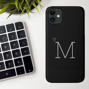 Personalised Initial Black Case-Mate iPhone Case