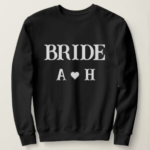 Personalised initial Bride and groom name Sweatshirt