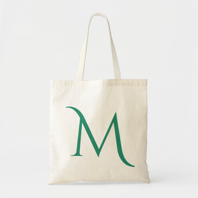 Personalised Initial Letter Monogram Name Tote Bag (Front)