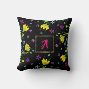 Personalised initial Magical night garden Cushion