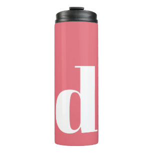 Personalised Initial Monogram Modern Simple Thermal Tumbler