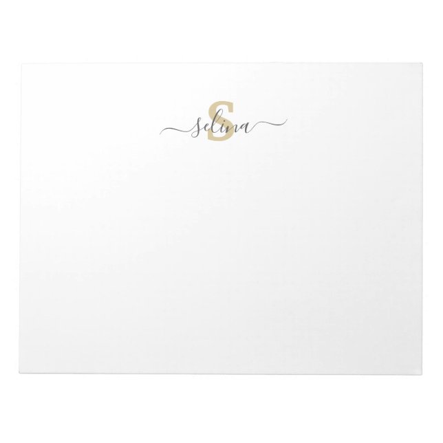 Personalised Initial & Name Notepad (Front)