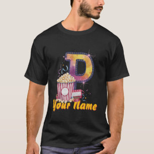 Personalised initial P popcorn tickets cinematic T-Shirt