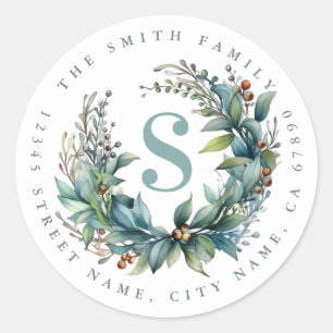Personalised Initial Round Stickers