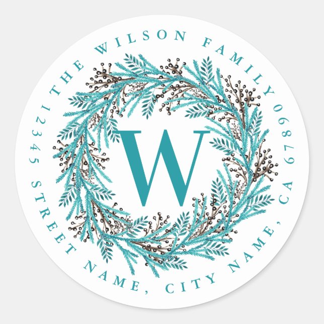 Personalised Initial Round Stickers (Front)