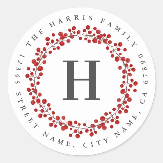 Personalised Initial Sticker (Front)