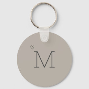 Personalised Initial   Stylish Minimalist  Key Ring