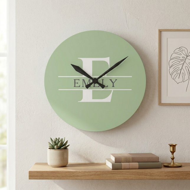 Personalised Initial Wall Clock, Custom Name Clock (Creator Uploaded)
