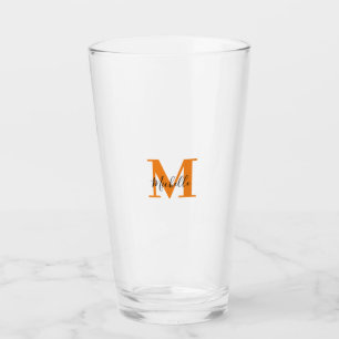 Personalised Initials and Name Monogram Glass