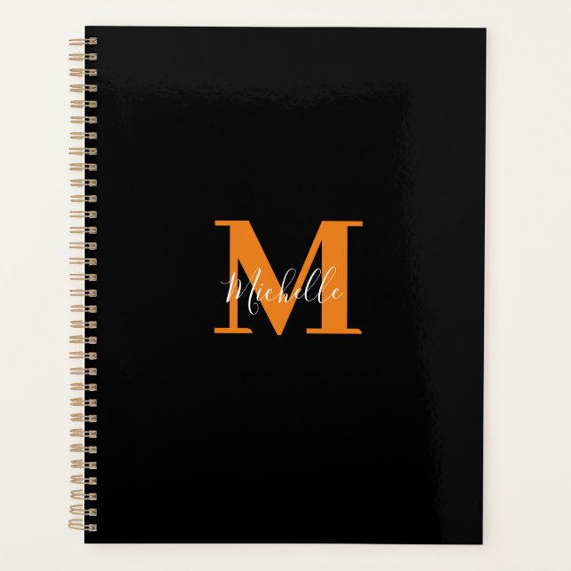 Personalised Initials and Name Monogram Planner (Front)